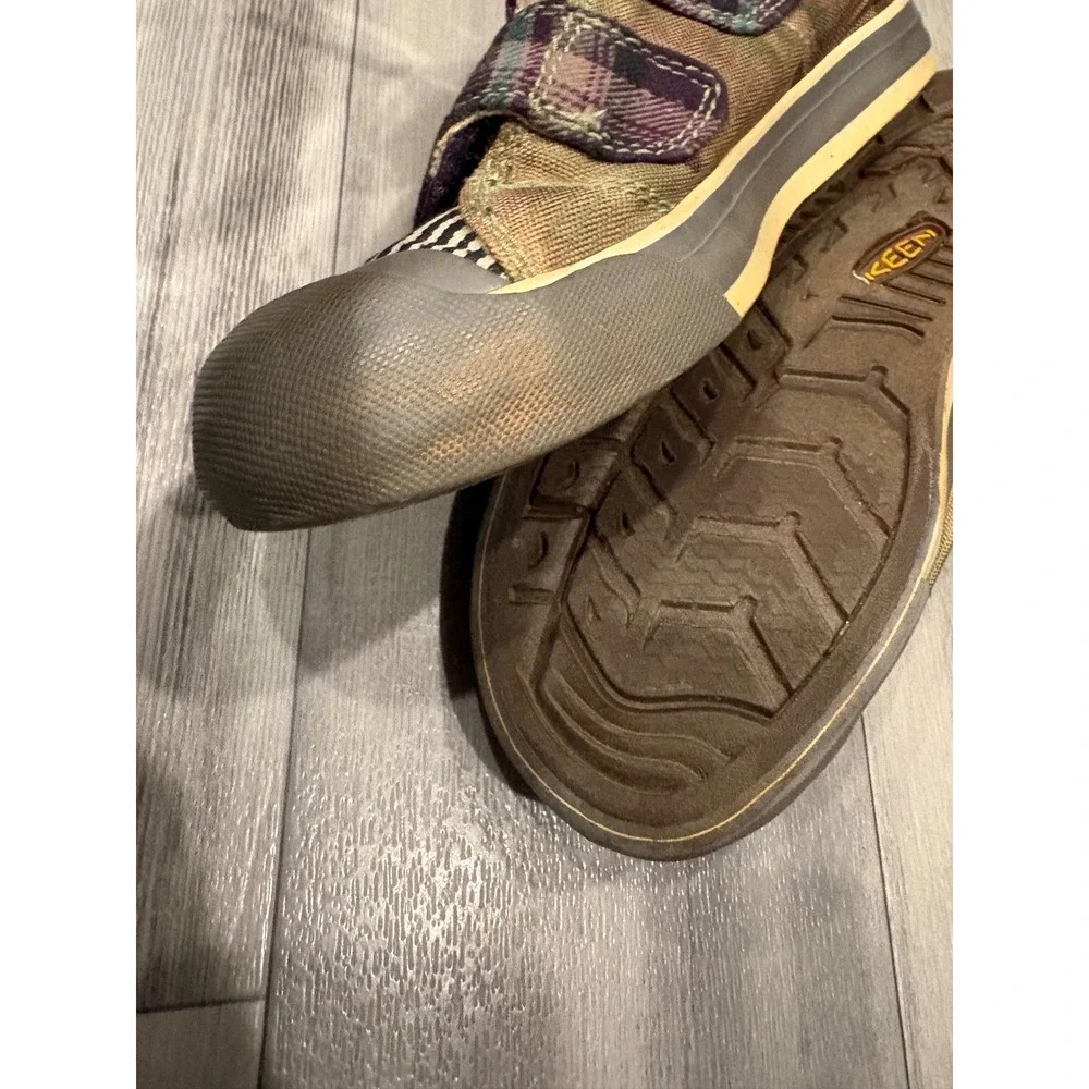Keen Mixed Print Camo Plaid Striped Canvas Sneakers Shoes 53026-CAMO Womens 6.5